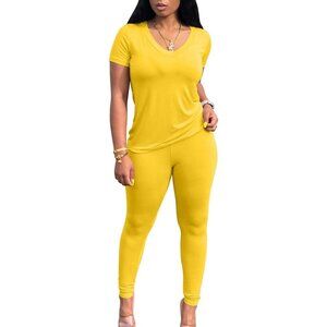 Chic 2 Piece Women's Workout Tracksuit – Long Sleeve Top & Jogger Pants Set